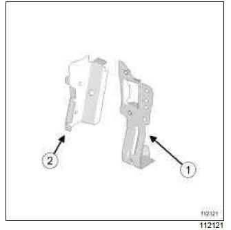 Renault Clio. Radiator cross member mounting: Description