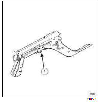 Renault Clio. Front subframe front mounting: General description