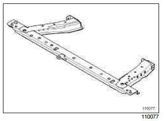 Renault Clio. Radiator mounting cross member