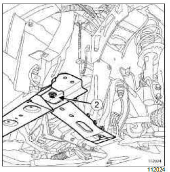 Renault Clio. Radiator mounting cross member