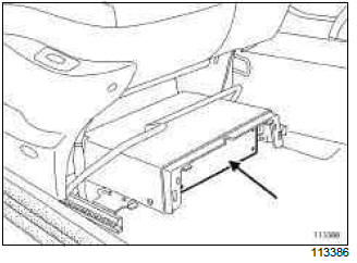 Renault Clio. Radio: List and location of components