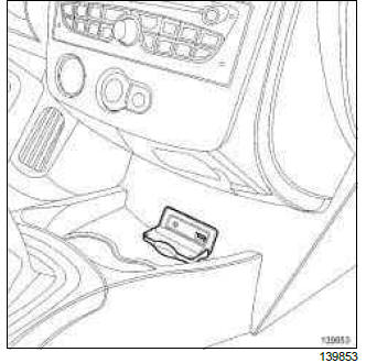 Renault Clio. Radio: List and location of components