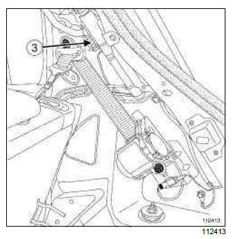 Renault Clio. Radio aerial: Removal - Refitting