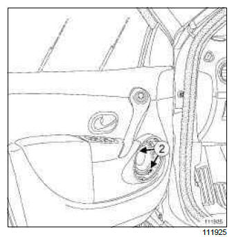 Renault Clio. Front speakers: Removal - Refitting