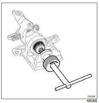 Renault Clio. Rear brake calliper: Repair