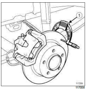 Renault Clio. Rear brake disc: Description