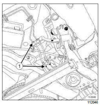 Renault Clio. Rear brake hose: Removal - Refitting