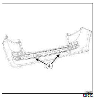 Renault Clio. Rear bumper: Stripping - Rebuilding