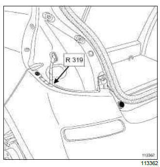 Renault Clio. Rear bumper wiring