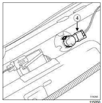 Renault Clio. Rear bumper wiring