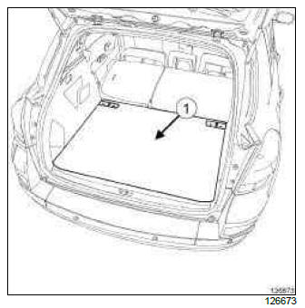 Renault Clio. Rear end panel lining: Removal - Refitting