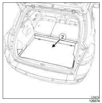 Renault Clio. Rear end panel lining: Removal - Refitting