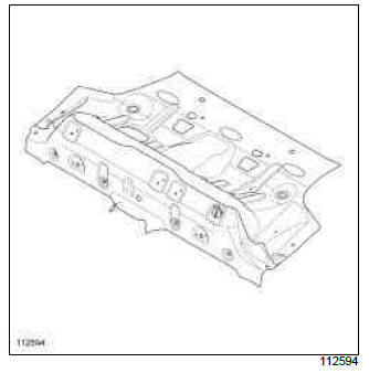 Renault Clio. Rear floor