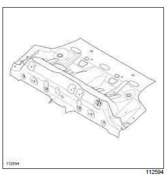 Renault Clio. Rear floor