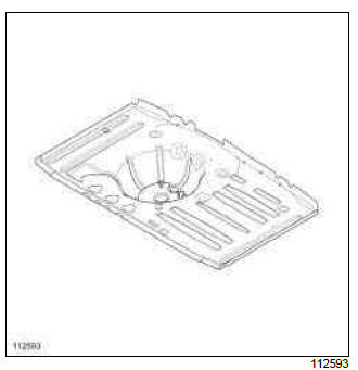 Renault Clio. Rear floor