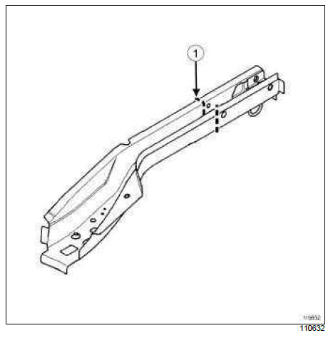 Renault Clio. Rear side member
