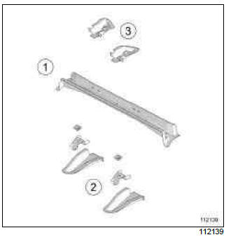 Renault Clio. Rear floor centre cross member