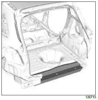 Renault Clio. Rear floor rear cross member: Description