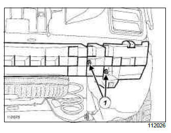 Renault Clio. Rear impact  lower cross member: Removal - Refitting