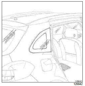Renault Clio. Rear quarter panel window: Removal - Refitting