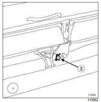 Renault Clio. Single unit rear bench seatback: Removal - Refitting