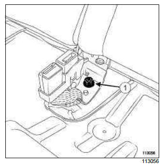 Renault Clio. 1/3 and 2/3 rear bench seatback: Removal - Refitting