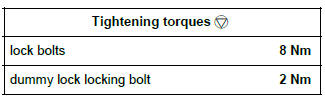 Renault Clio. Rear side door lock: Removal - Refitting