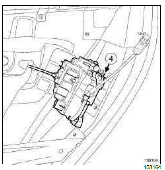 Renault Clio. Rear side door lock: Removal - Refitting