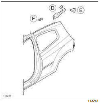 Renault Clio. Rear wing panel