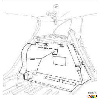 Renault Clio. Rear wheel arch trim: Removal - Refitting