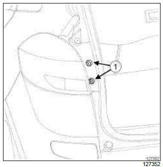 Renault Clio. Rear wing light: Removal - Refitting