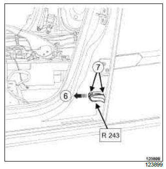 Renault Clio. Rear wiring