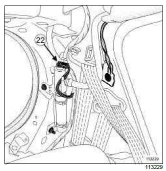 Renault Clio. Rear wiring