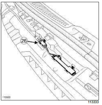 Renault Clio. Rear wiring