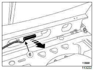 Renault Clio. Rear wiring