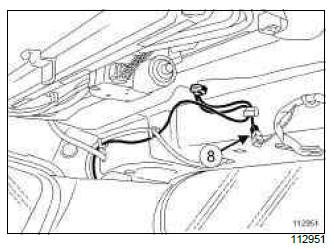 Renault Clio. Rear wiring