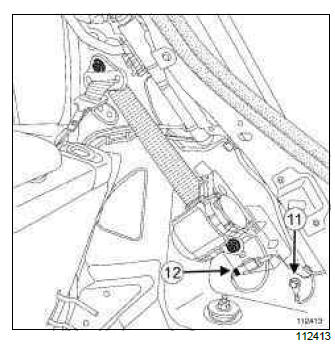 Renault Clio. Rear wiring