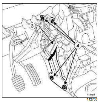 Renault Clio. Recirculation motor: Removal - Refitting