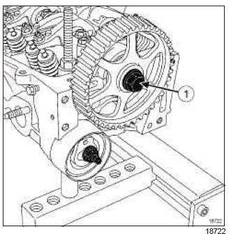 Renault Clio. Camshaft: Removal - Refitting