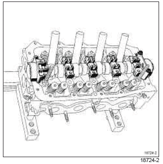 Renault Clio. Camshaft: Removal - Refitting