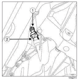 Renault Clio. Oil level sensor: Removal - Refitting