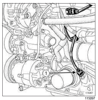 Renault Clio. Oil level sensor: Removal - Refitting