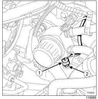 Renault Clio. Oil level sensor: Removal - Refitting