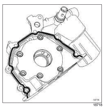 Renault Clio. Oil pump: Removal - Refitting