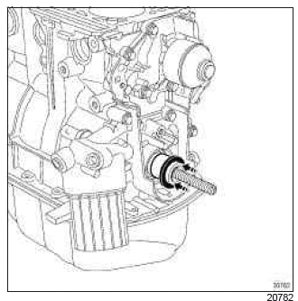 Renault Clio. Oil pump: Removal - Refitting