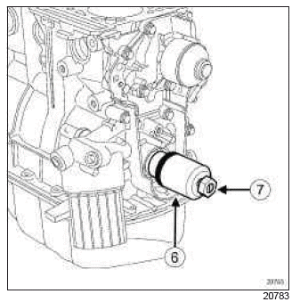 Renault Clio. Oil pump: Removal - Refitting