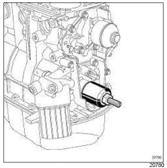 Renault Clio. Oil pump: Removal - Refitting