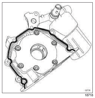 Renault Clio. Oil pump: Removal - Refitting