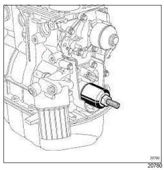 Renault Clio. Oil pump: Removal - Refitting