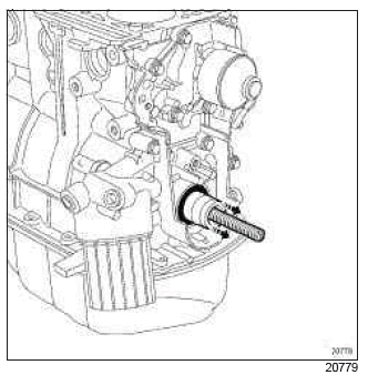 Renault Clio. Oil pump: Removal - Refitting